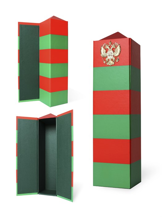 Подарочный футляр "Пограничный столб РФ" ПН-08/1 - фото 106626