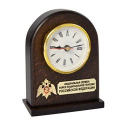 Настольные деревянные часы "Росгвардия РФ" - фото 94003