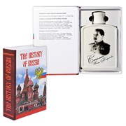 Книга-шкатулка "The History of Russia" (штоф с изображением И.В. Сталина)