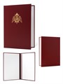 Адресная папка А4 с гербом Росгвардия, бордо ПП-51 - фото 107788
